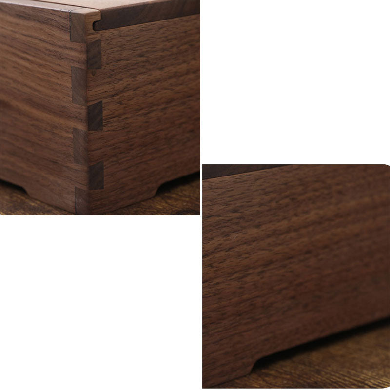 Walnut solid wood Jiugongge daily necessities box gift box