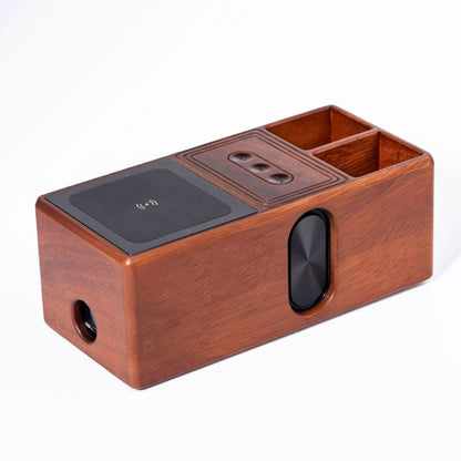 Walnut Bluetooth speaker hifi high bass solid wood speaker wireless Charger DIY accessories